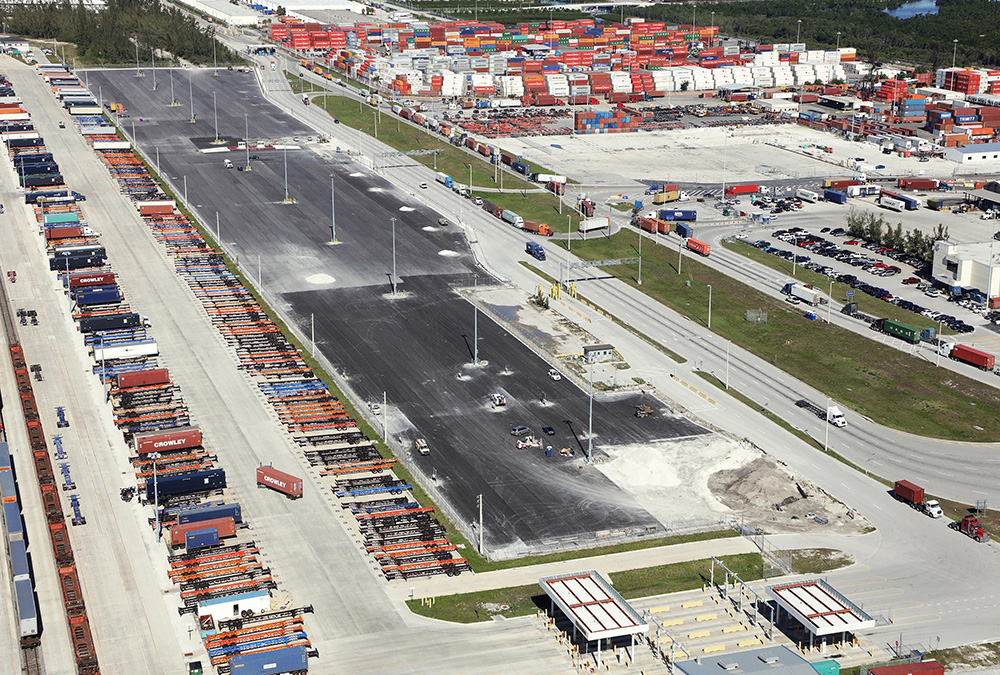 Port Everglades SouthPort Phase IX-B Container Yard Construction