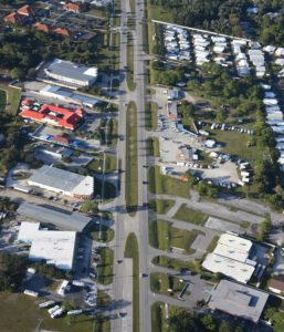 Area of SR 45 in Sarasota County, Florida being improved by roadway construction company Bergeron Land Development.