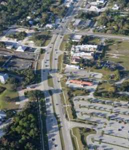 Area of SR 45 in Sarasota County, Florida being improved by roadway construction company Bergeron Land Development.