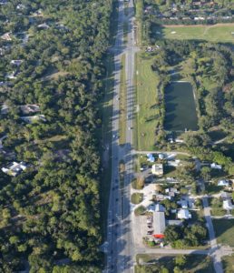 Area of SR 45 in Sarasota County, Florida being improved by roadway construction company Bergeron Land Development.